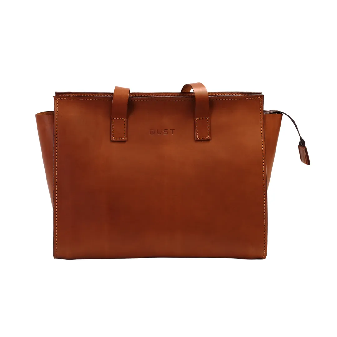 Leather Tote Brown Mod 126