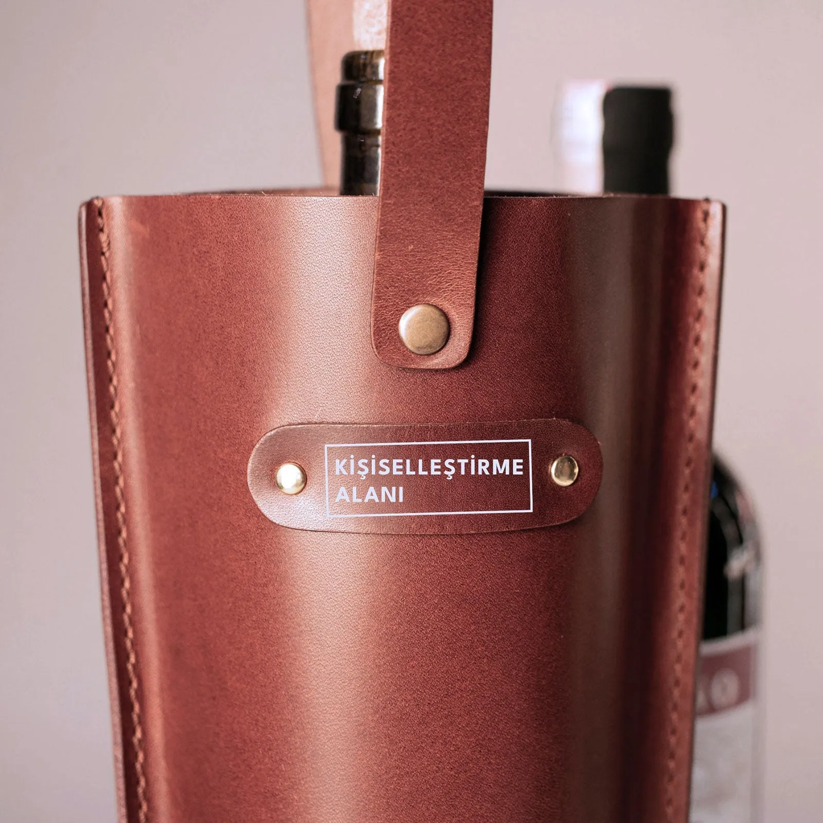 Leather Wine Bottle Carrier