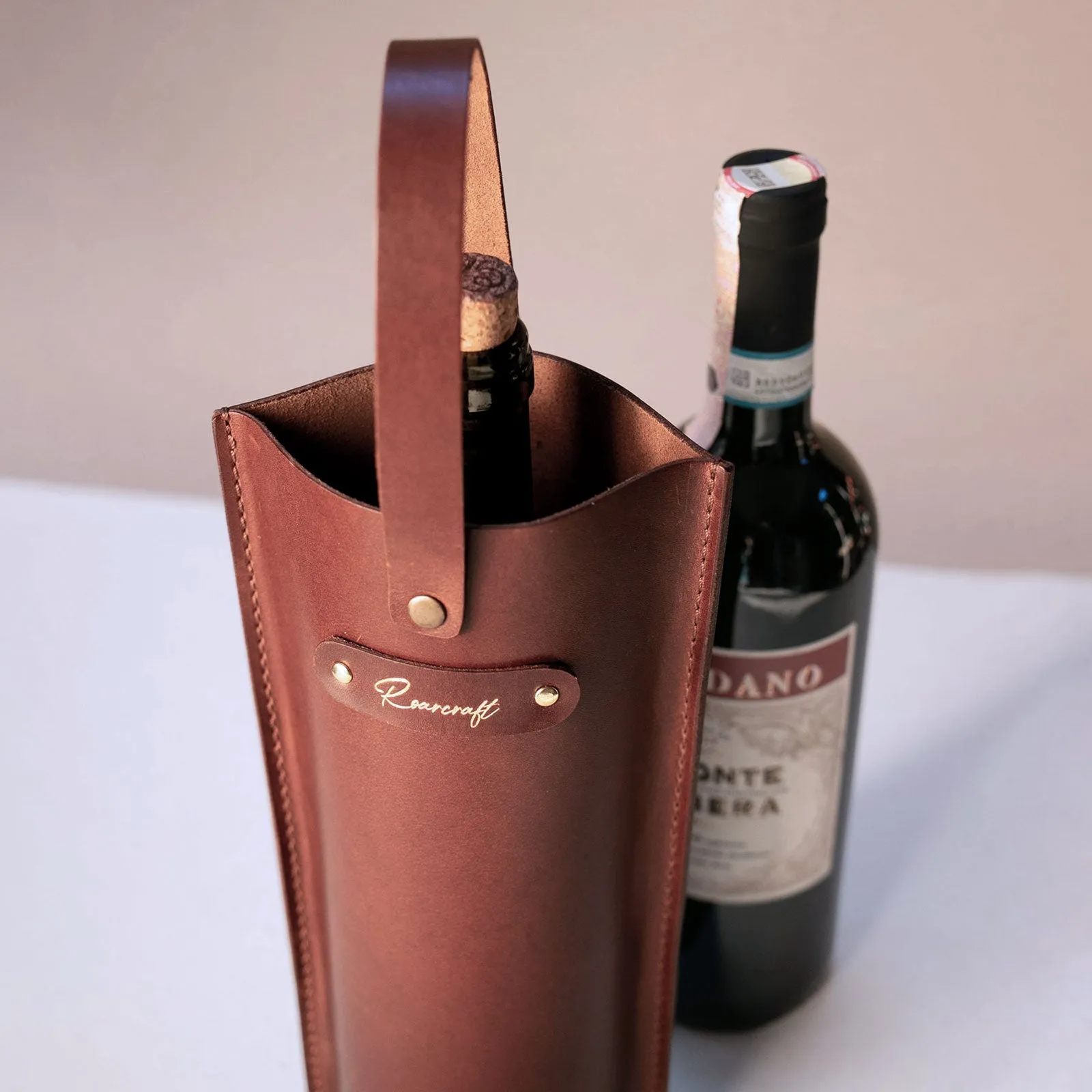 Leather Wine Bottle Carrier