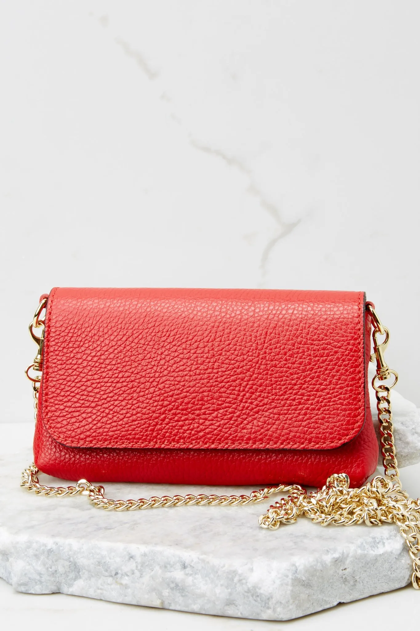 Little Lady Red Leather Bag