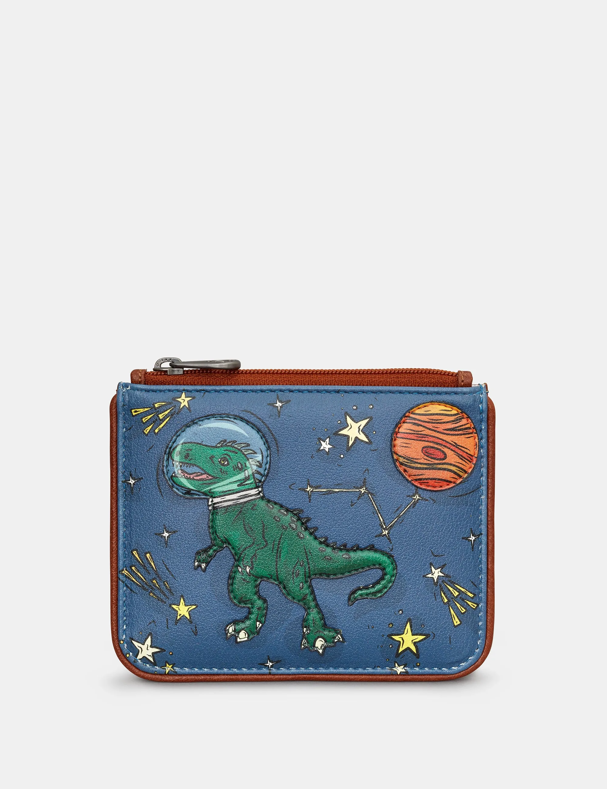 Lost in Space Zip Top Leather Purse