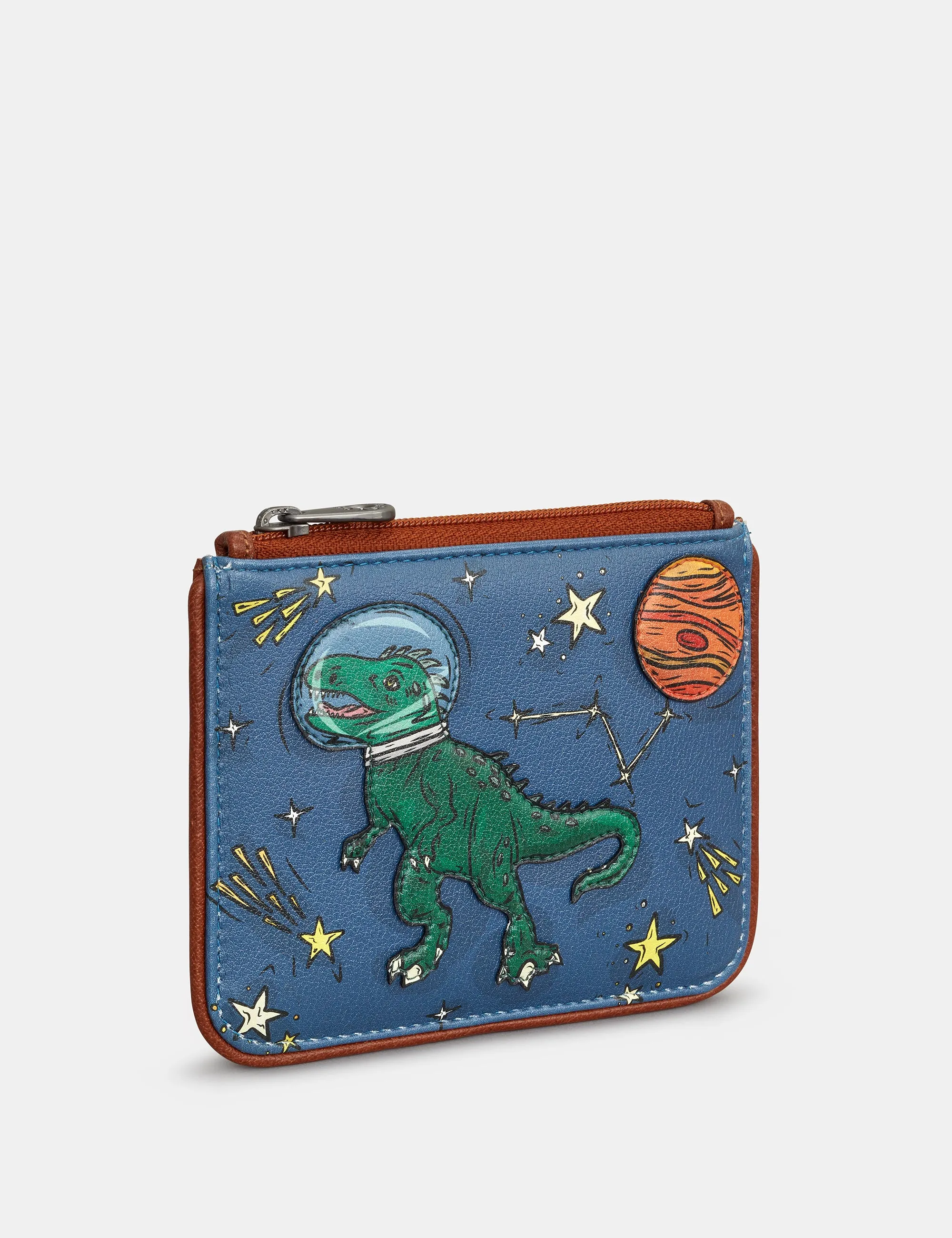 Lost in Space Zip Top Leather Purse