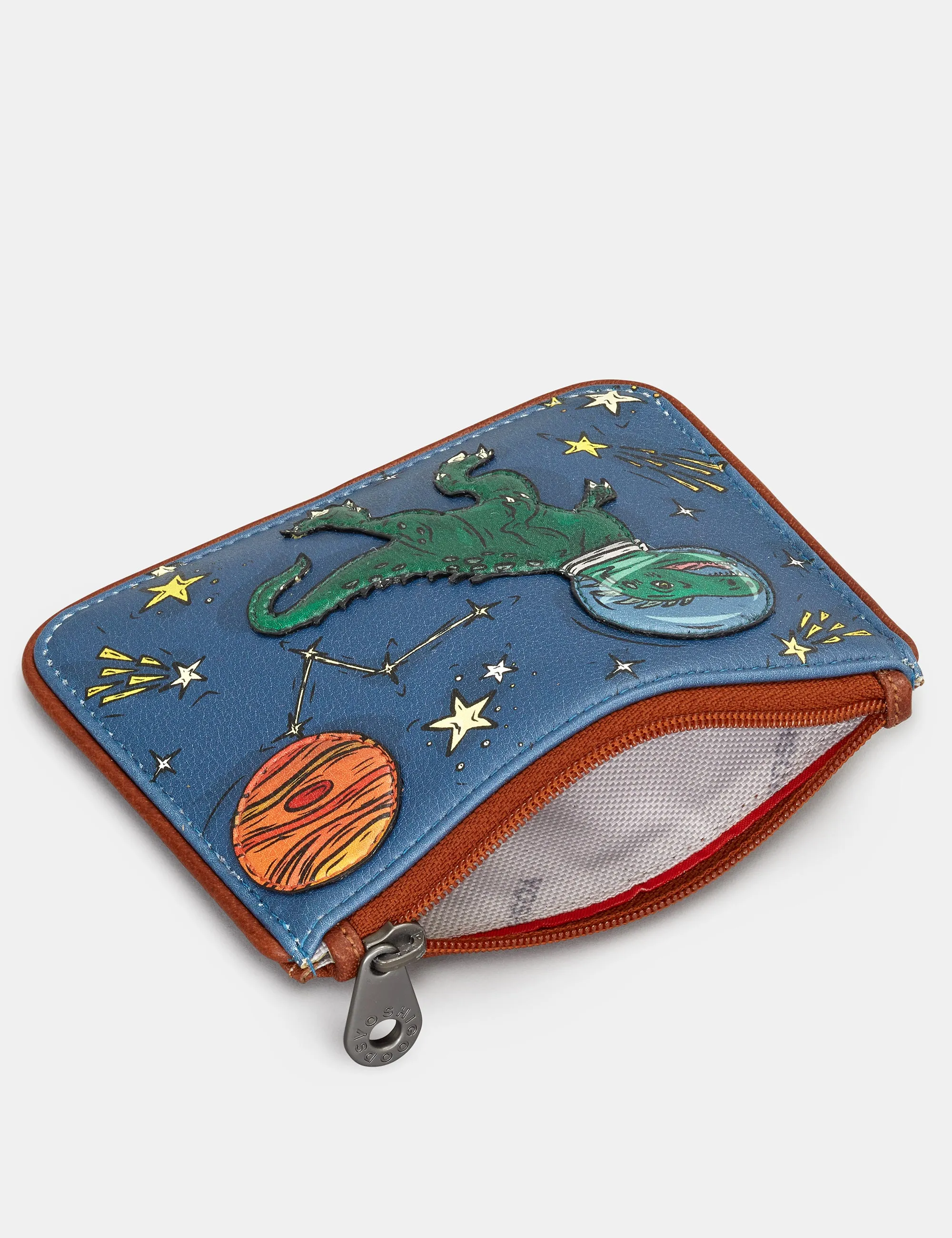 Lost in Space Zip Top Leather Purse