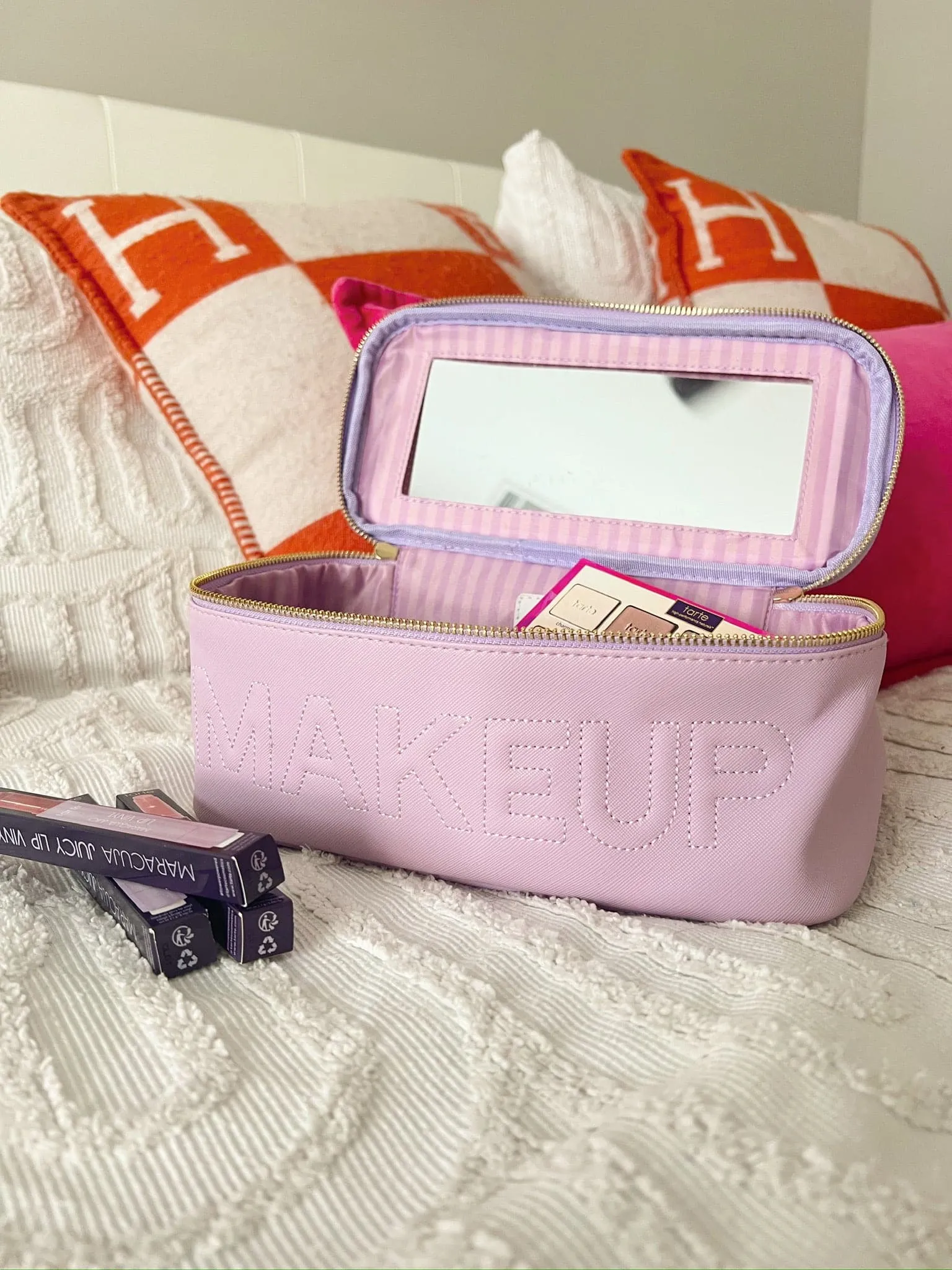 Makeup - Lilac Leather Open Top