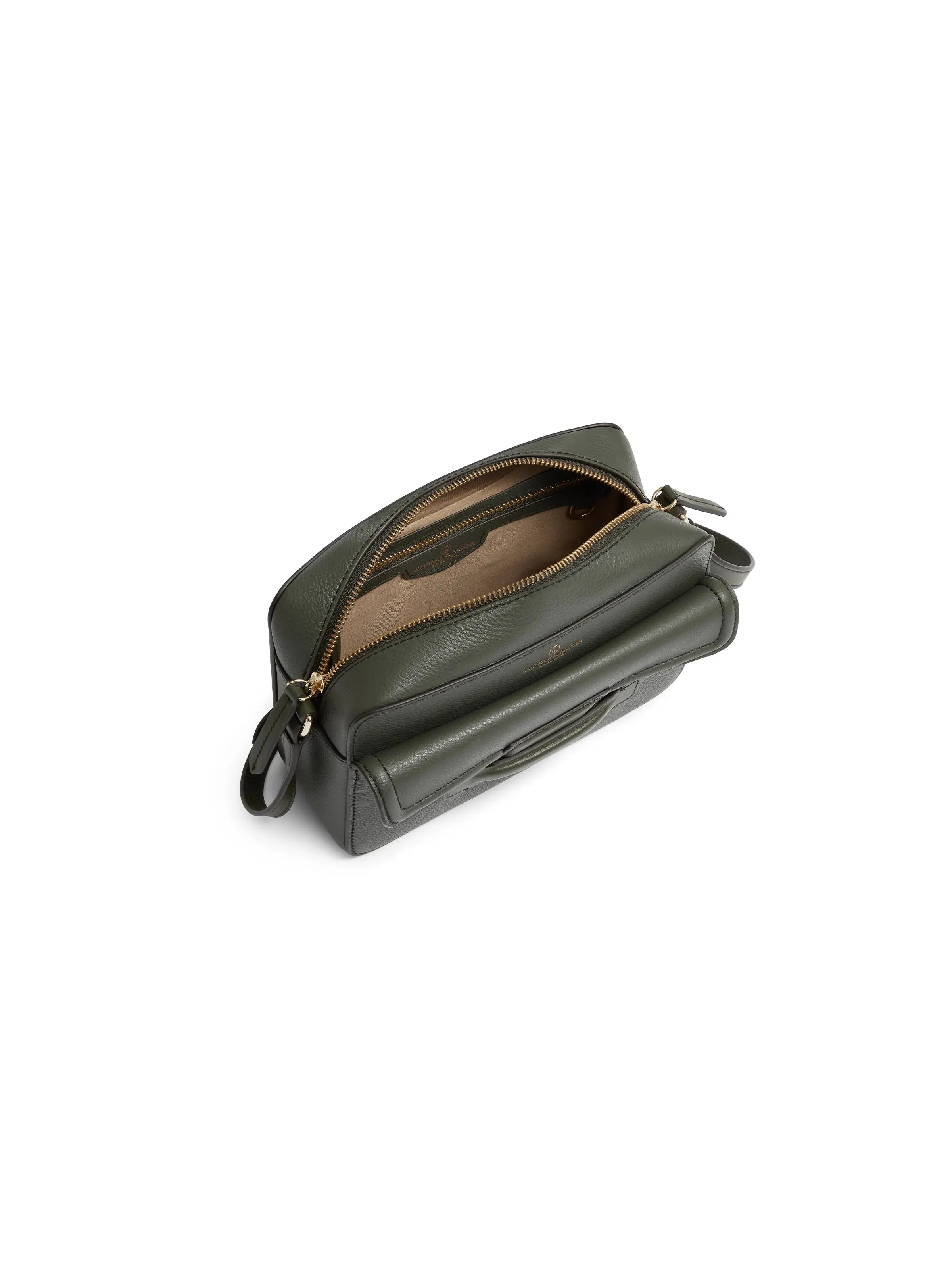 Massingham Cross Body Bag - Moss Green Leather