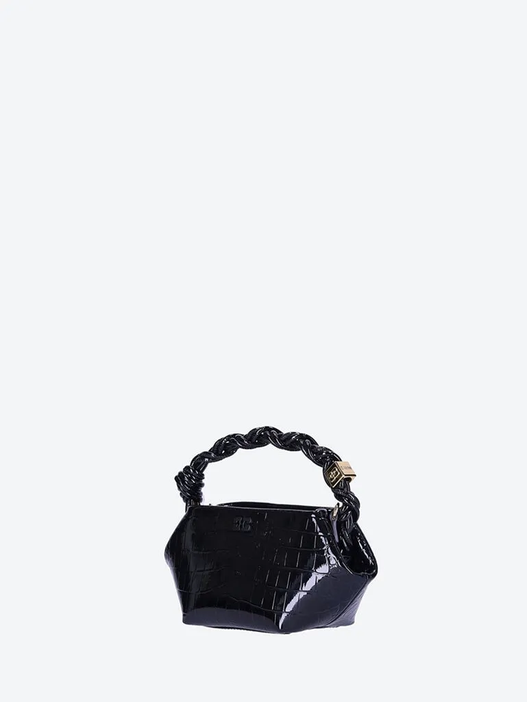 Mini patent croco ganni bou bag