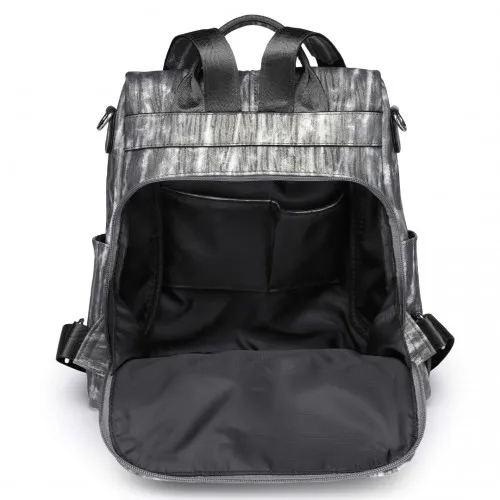 Miss Lulu Versatile Anti-Theft PU Leather Convertible Bag and Backpack - Black, Stylish & Waterproof