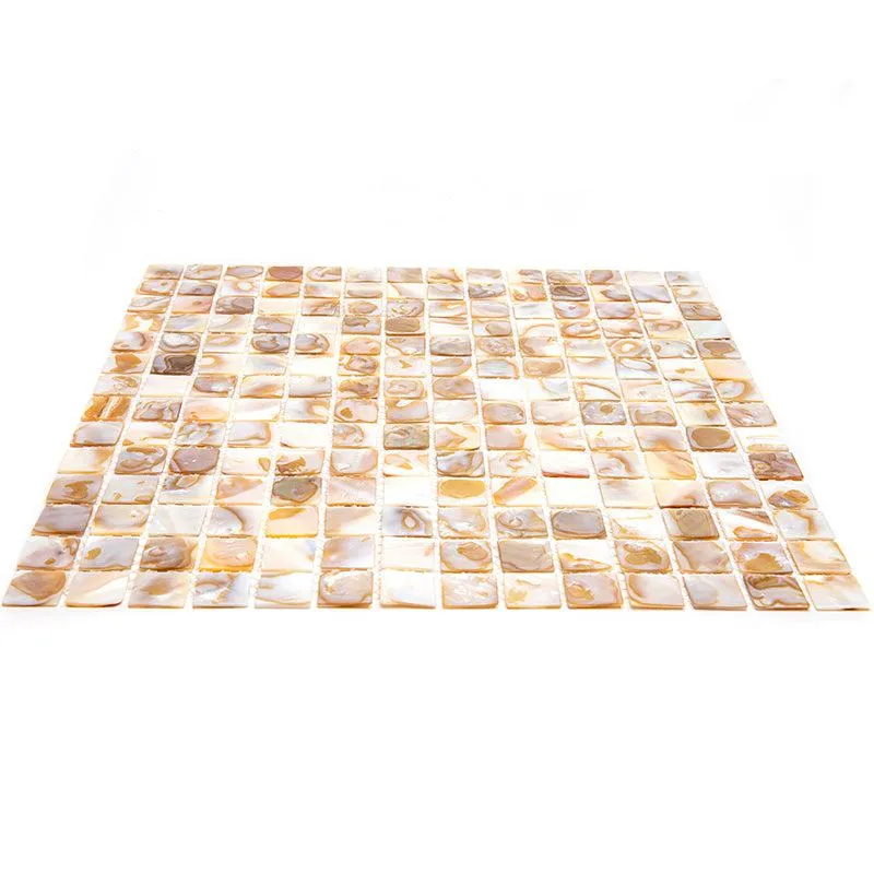 Mother Of Pearl Serene White 1" Square Mosaic Tile