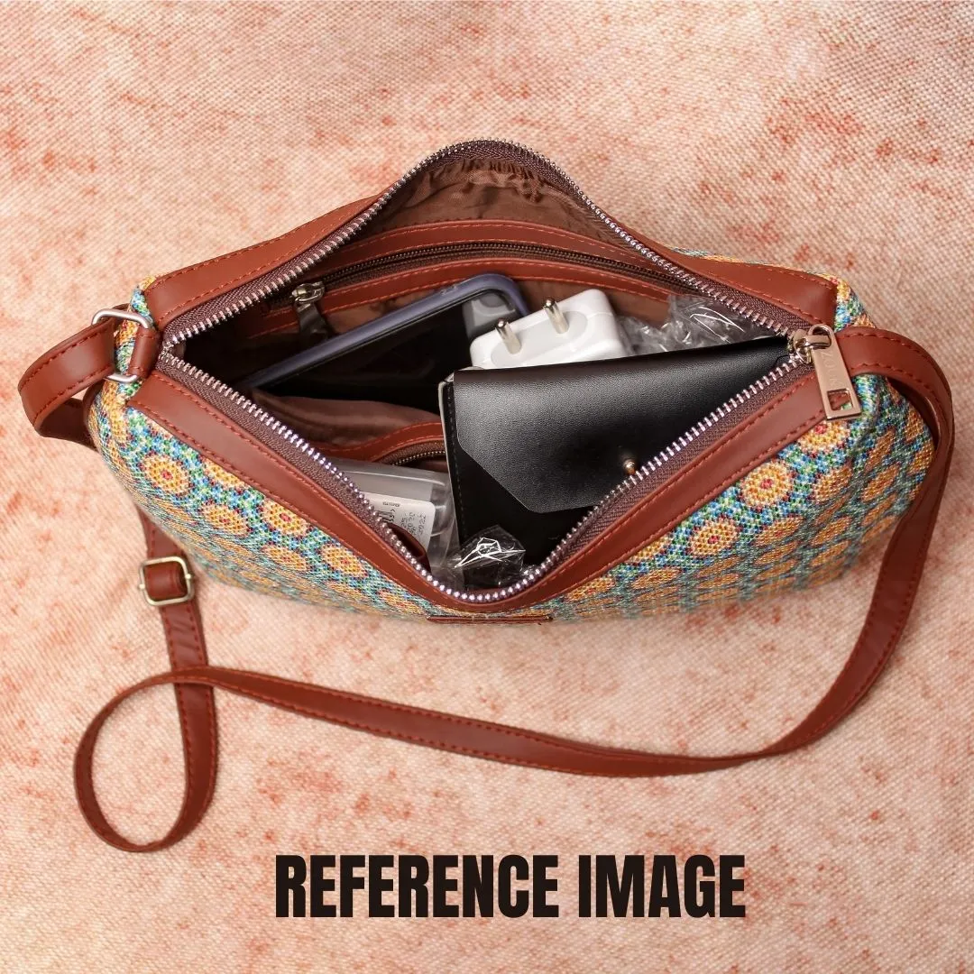 Mughal Art Multicolor Structured Shoulder Bag