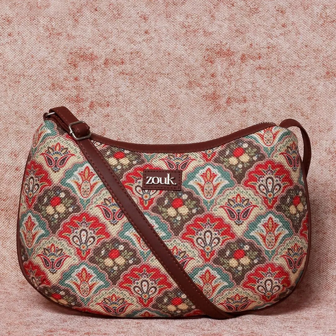 Mughal Art Multicolor Structured Shoulder Bag