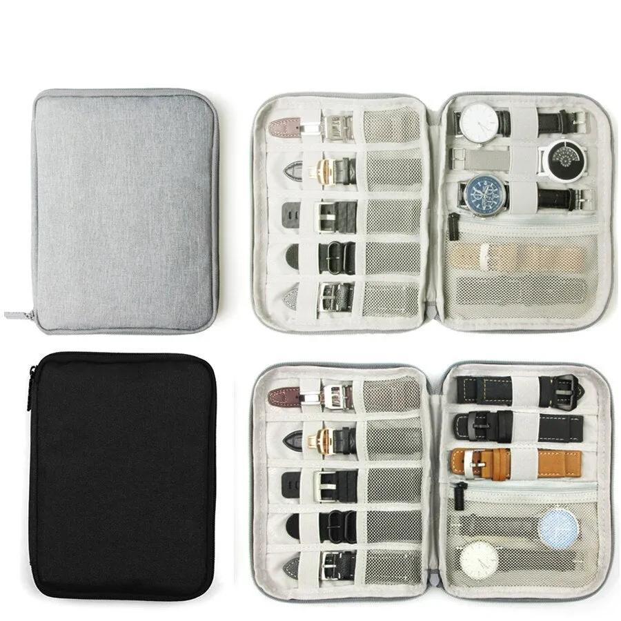 Multifunction Portable Watch Strap Organizer Watch Band Storage Bag