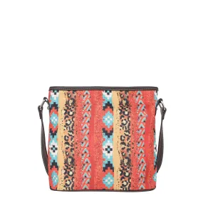 MW1233-8360 Montana West Aztec Print Canvas Crossbody