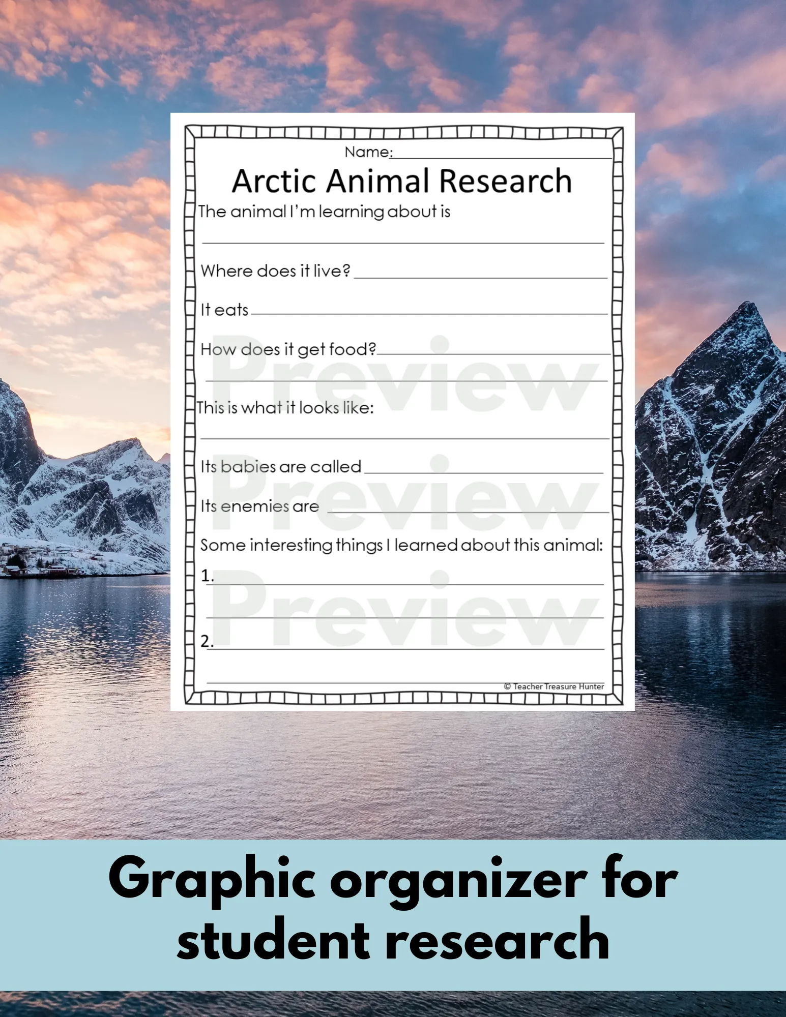 Narwhal Animal Research Pages for learning about Arctic animals