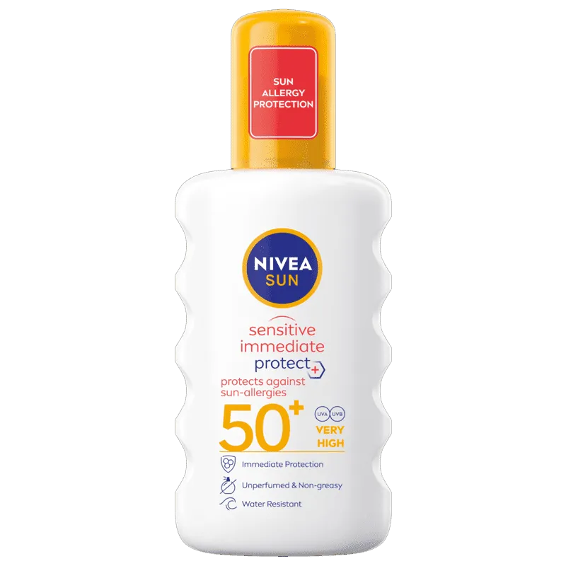 Nivea Sun Sensitive Immediate Protect Spray SPF50  UVA 4* 200ml