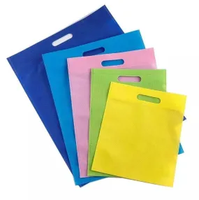 Non-Woven Carry Bag (Pack of 100 pcs) | 14" X 10" Inch (Multi-Color) | Competitive Price on Higher Quantities