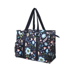 Pastel Floral NGIL Zippered Caddy Organizer Tote Bag