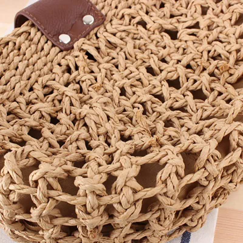 Paziye Handmade Woven Straw Crossbody Bag