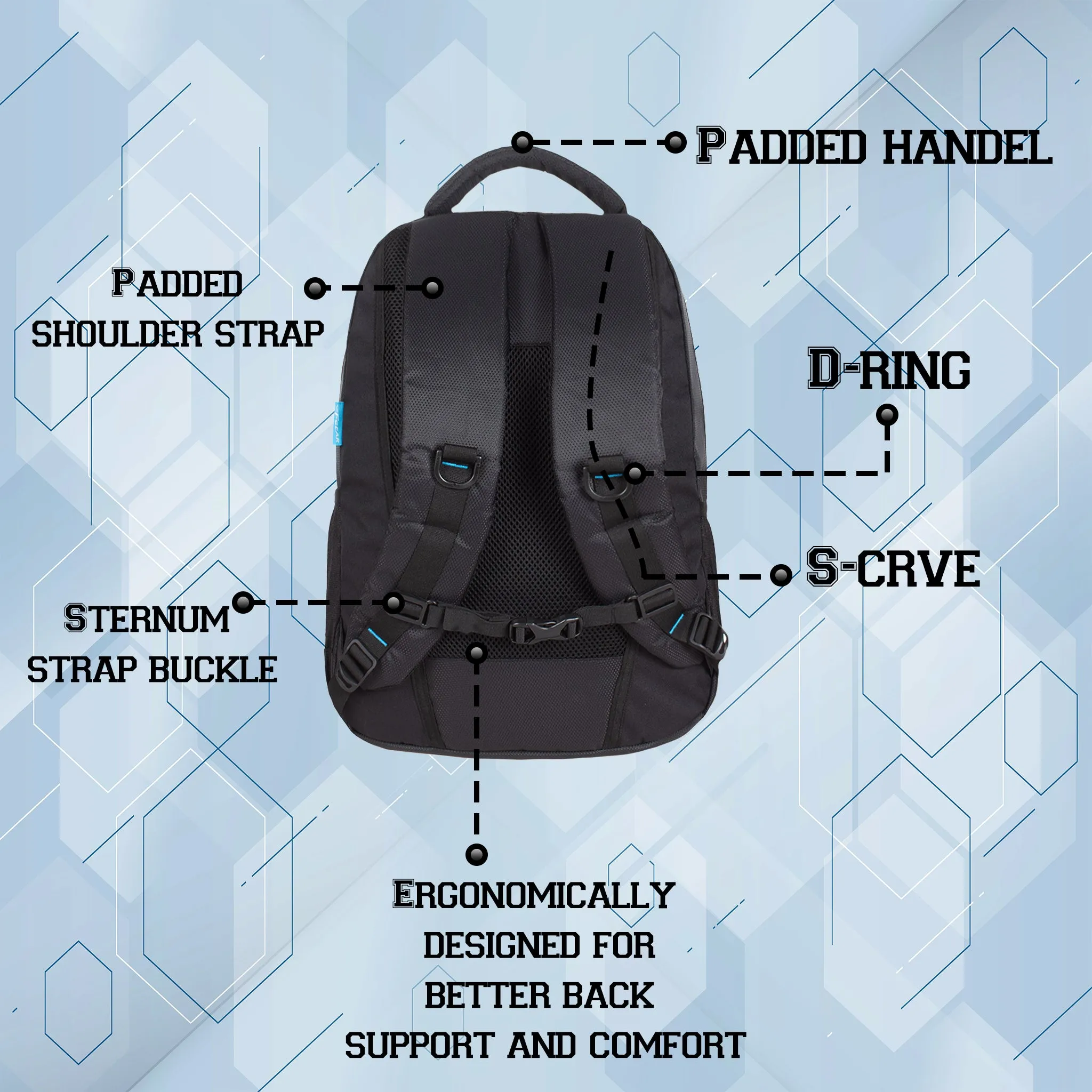 Perry V2 33L Black Laptop Backpack