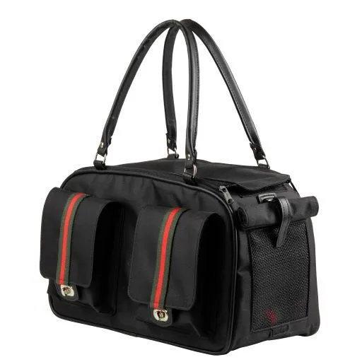 Petote Marlee 2 Dog Carrier Black Stripe