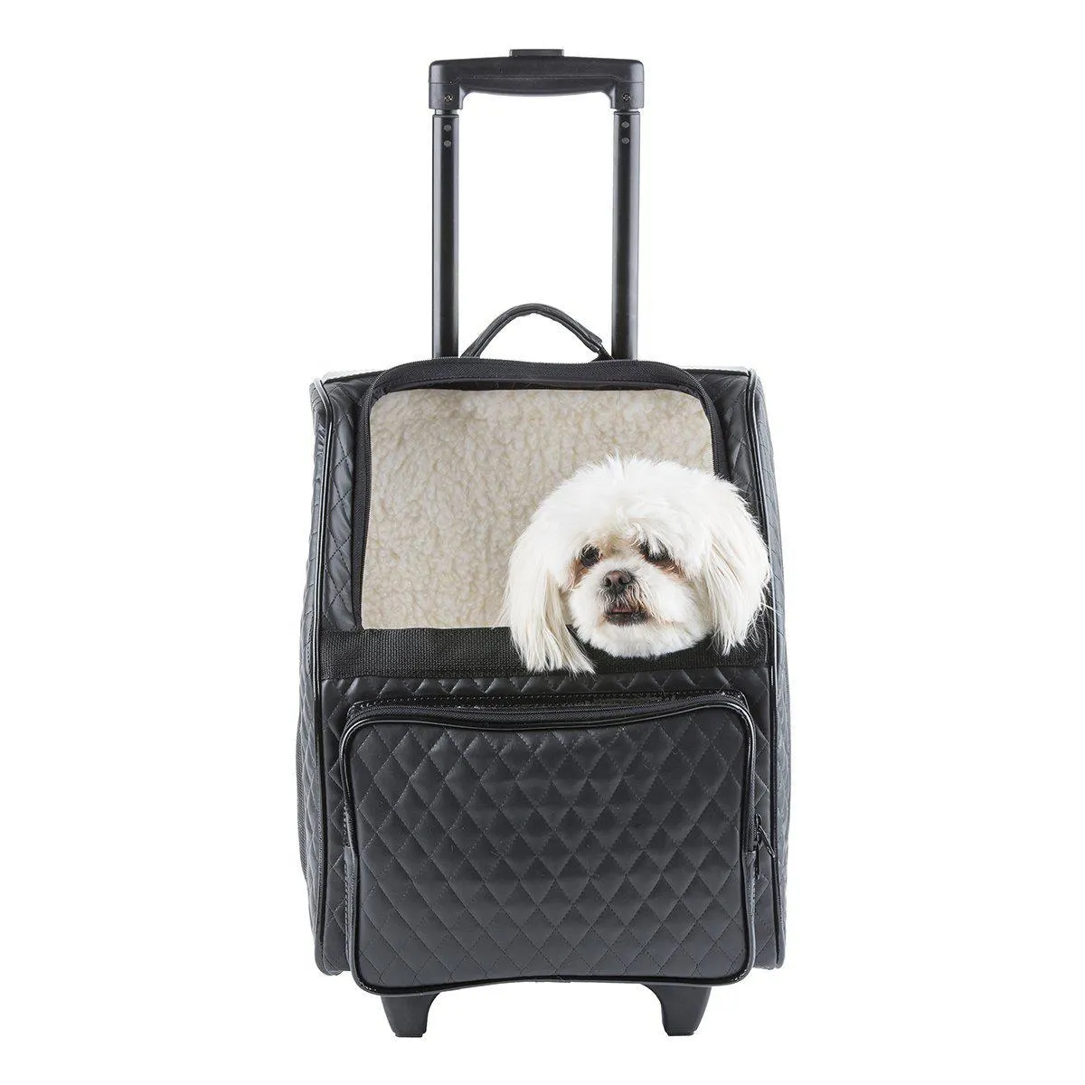 Petote Rio Dog Carrier Black Quilted