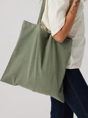 Pigment-Dyed Tote Bag - Army