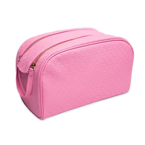 Pink Double Zip Makeup Bag