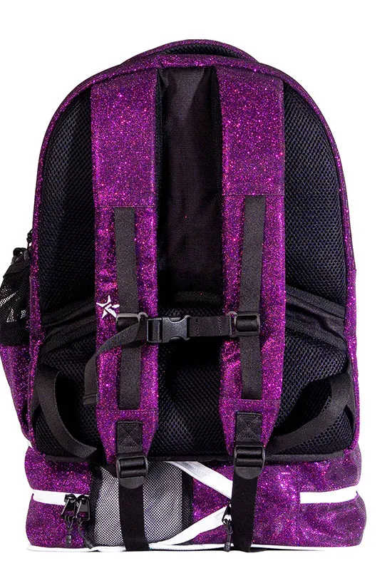 Plum Rebel Dream Bag with White Zipper