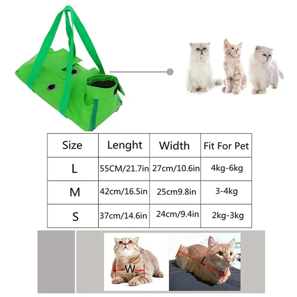 Portable Folding Cat Backpack Puppy Carrier Dog Walking Pet Accessories Cat Grooming Restraint Fixed Bags Pet Carrier Sling Bag