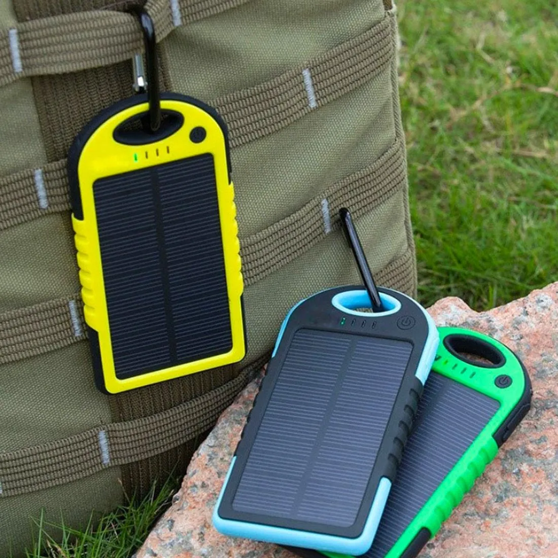 Portable Solar Powered Cell Phone Battery Charger