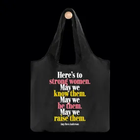 "strong women" reusable bag