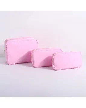 Rac n Roll 3 Pack Makeup Pouches - Pink