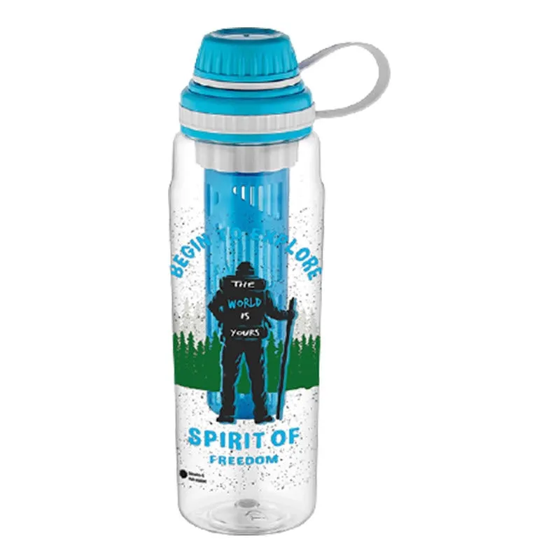 RENGA EGE TRITAN DECORATED WATER BOTTLE WITH INFUSER 800 cc (27.2 oz) 1 Pc