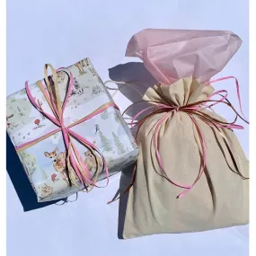 Reusable Gift bag, tissue & ribbon