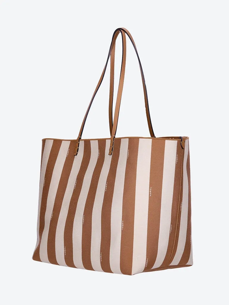 Roll pequin fabric tote bag