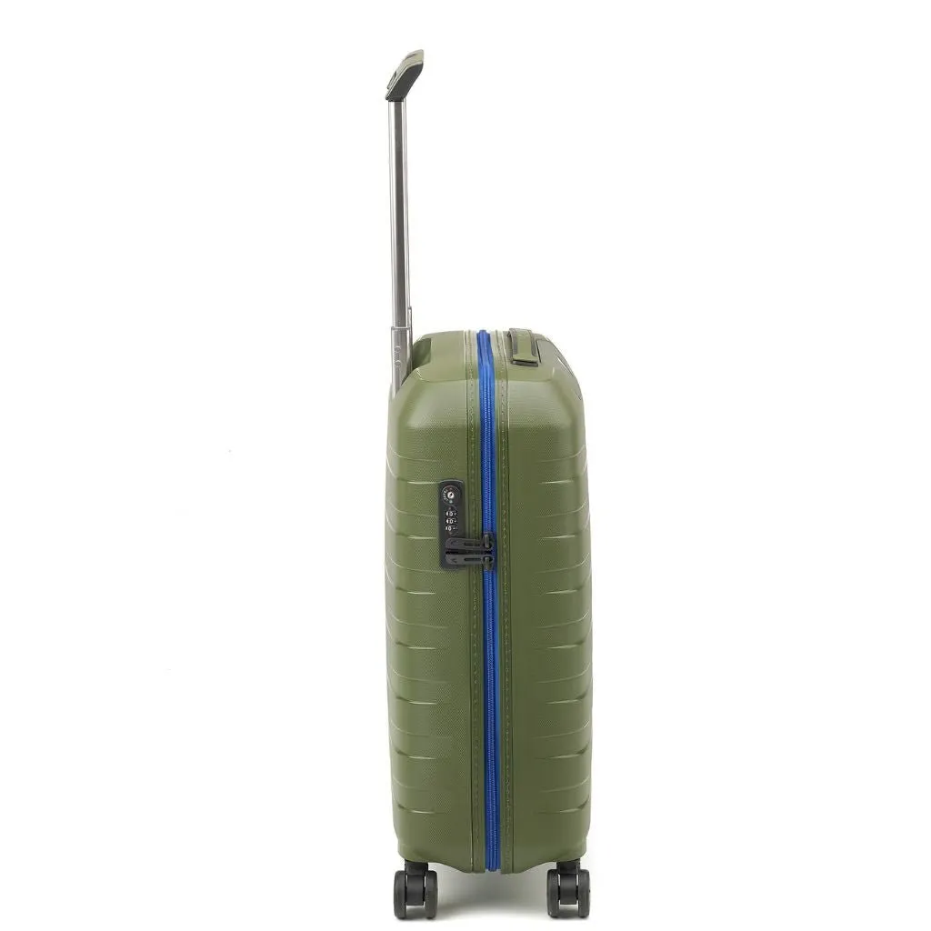 Roncato Box Young Carry On 55cm Hardsided Spinner Suitcase Green