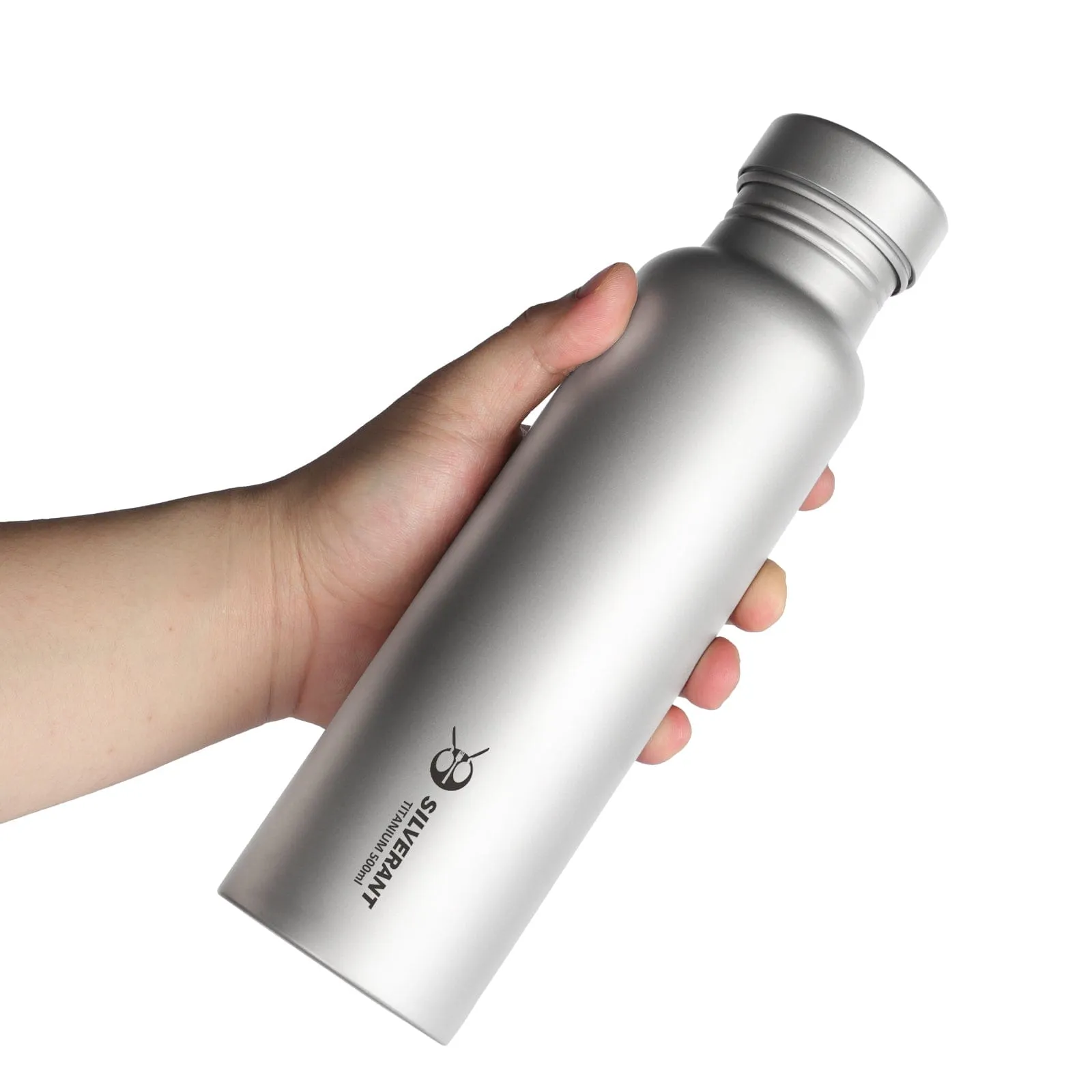 Round Titanium Water Bottle - 500ml/17.6 fl oz & 800ml/28.1 fl oz