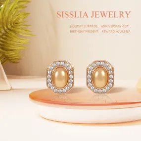 S925 Fashion Rhinestone Stud Earrings