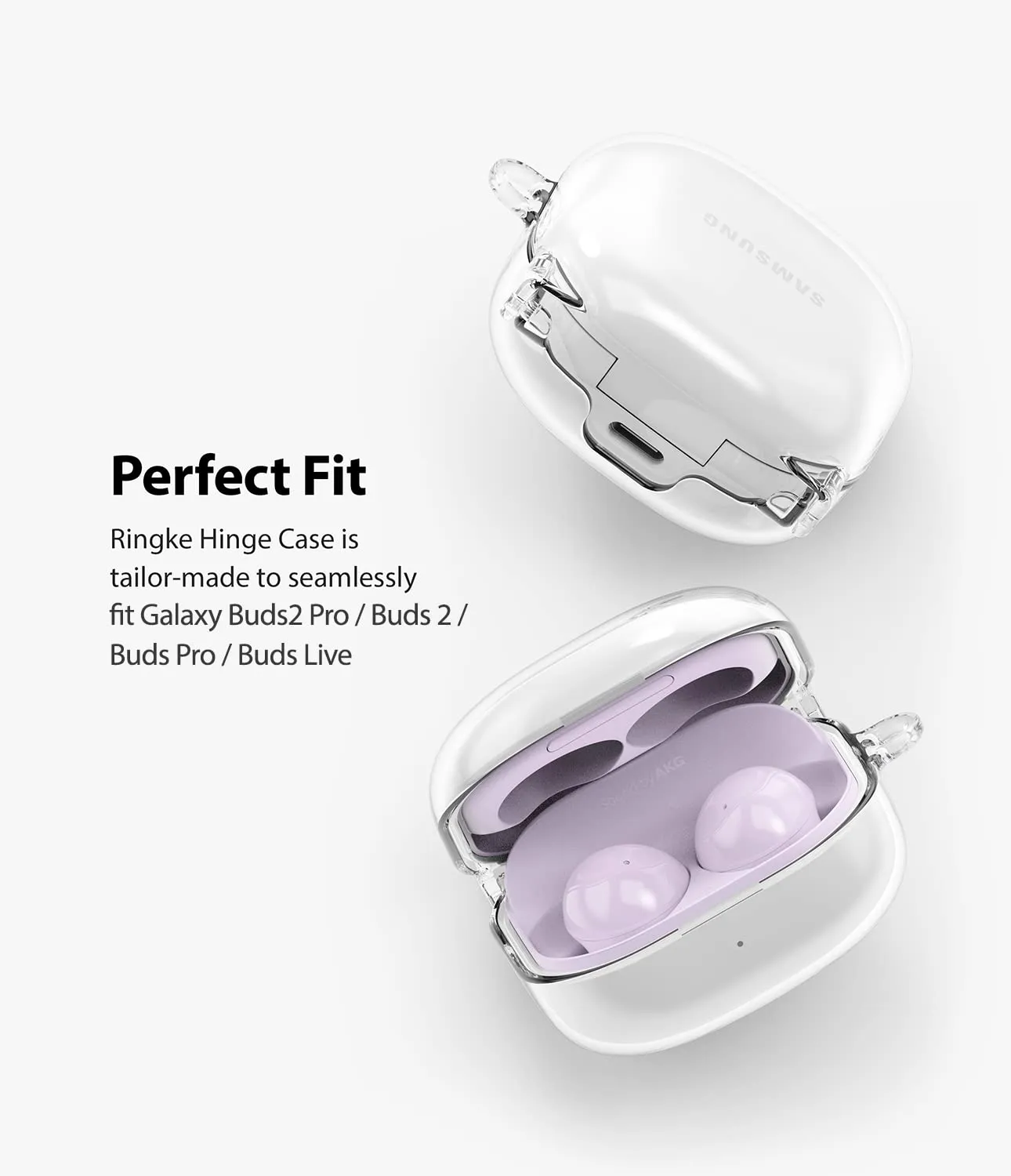 Samsung Galaxy Buds Live Buds Live Hinge case (PC) Clear