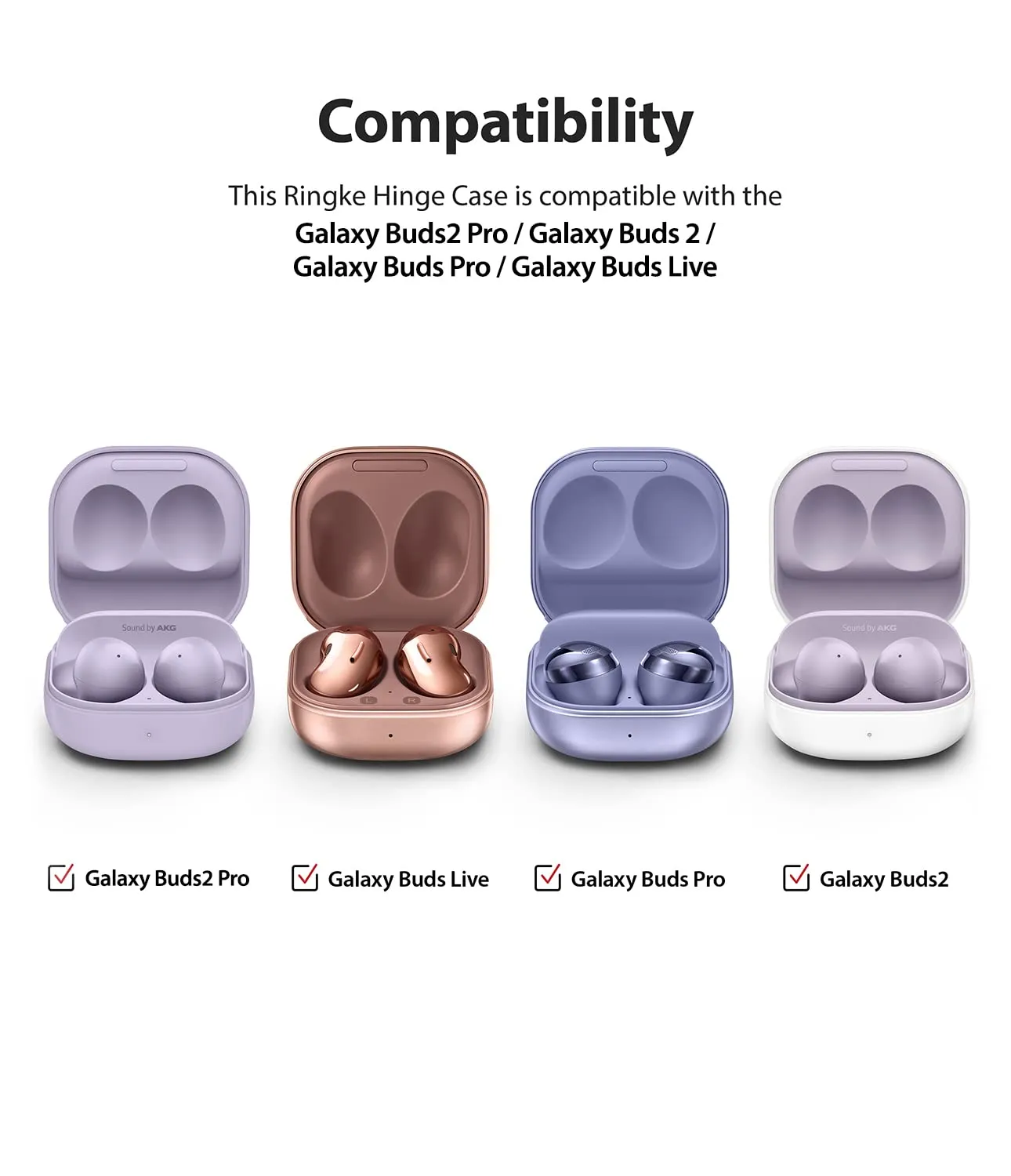 Samsung Galaxy Buds Live Buds Live Hinge case (PC) Clear