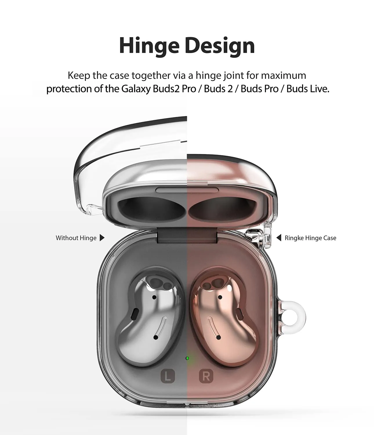 Samsung Galaxy Buds Live Buds Live Hinge case (PC) Clear