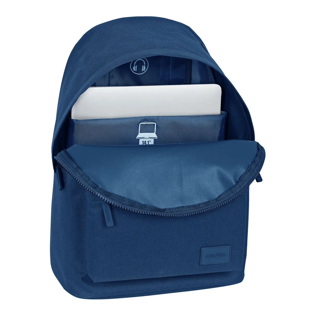 School Bag Safta   31 x 41 x 16 cm Navy Blue