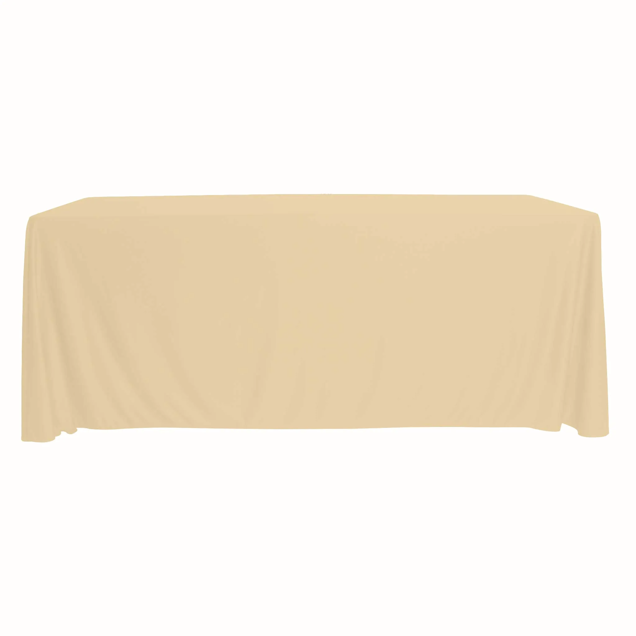 Scuba 90"x156" Rectangular Oblong Tablecloth - Champagne