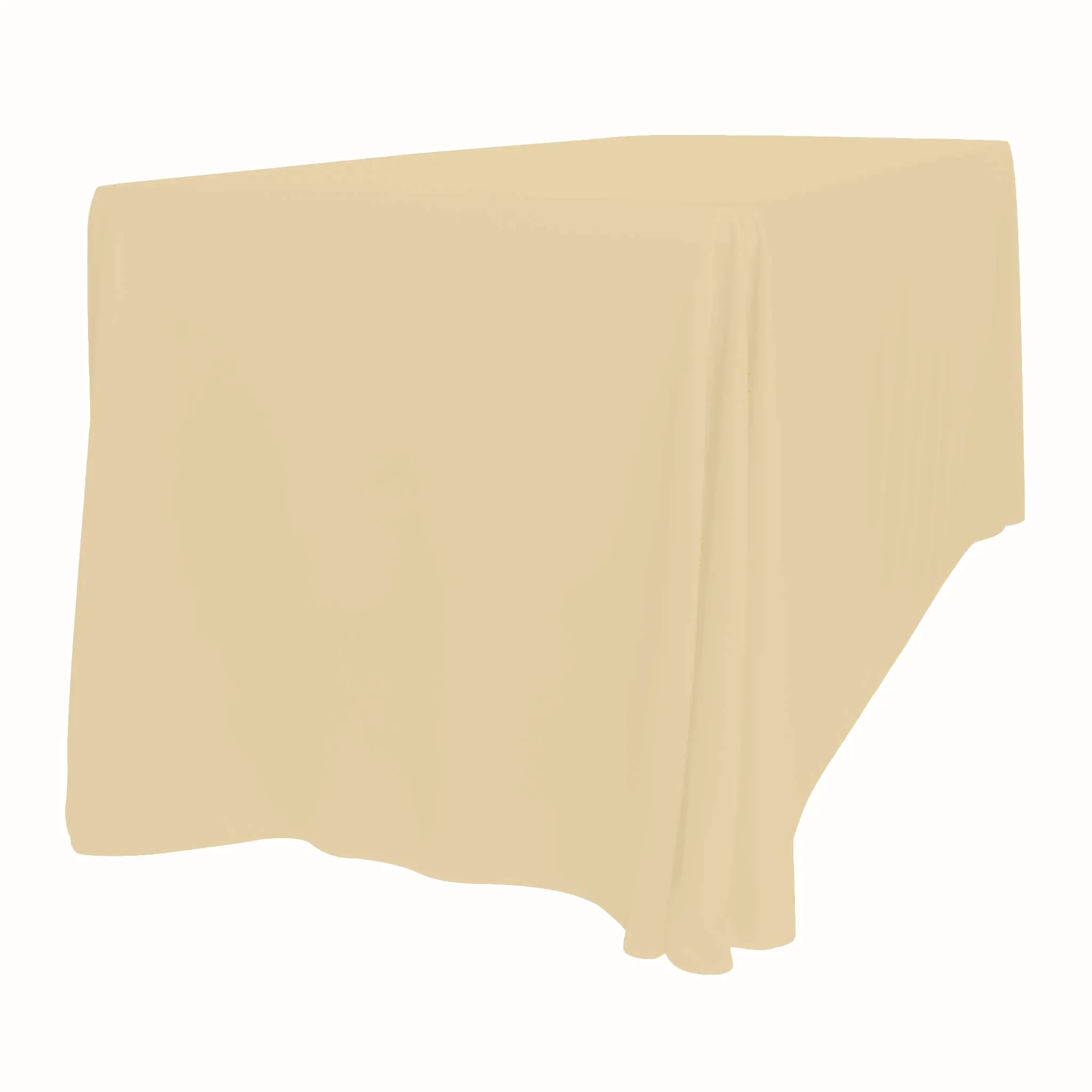 Scuba 90"x156" Rectangular Oblong Tablecloth - Champagne