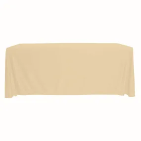 Scuba 90"x156" Rectangular Oblong Tablecloth - Champagne