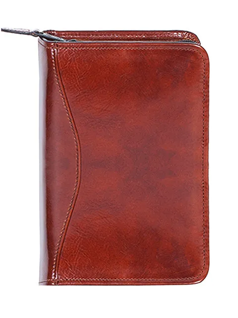 Scully Leather zip weekly organizer