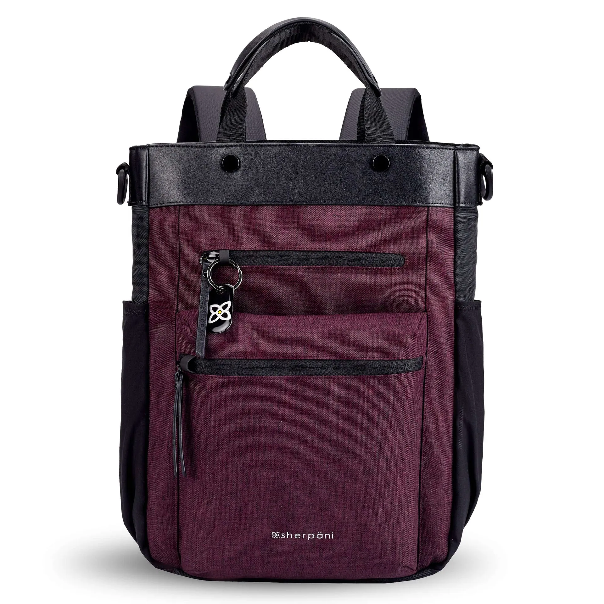 Sherpani Soleil AT Travel Backpack/ Crossbody/ Tote Bag merlot