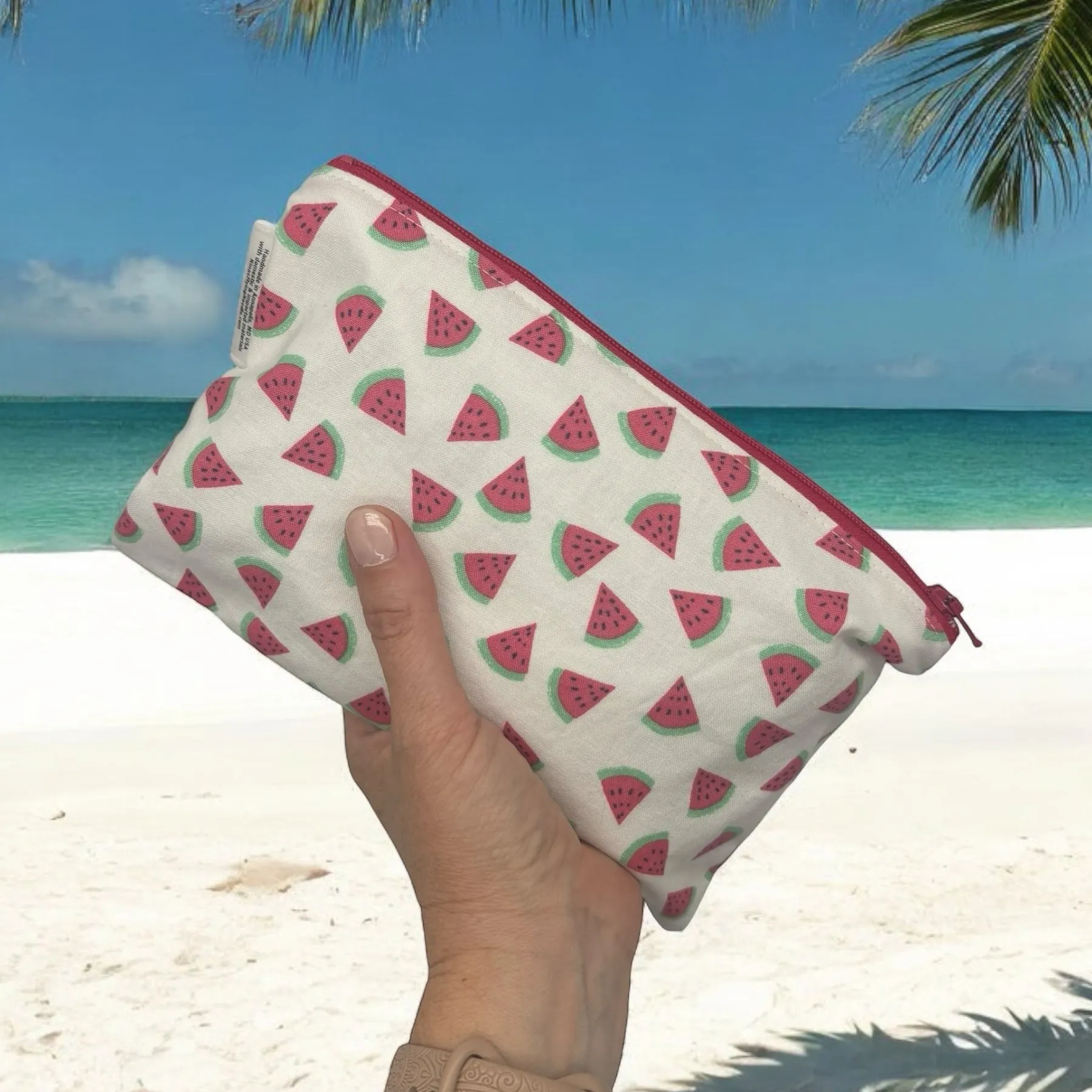 Snack Sized Reusable Zippered Bag Watermelon