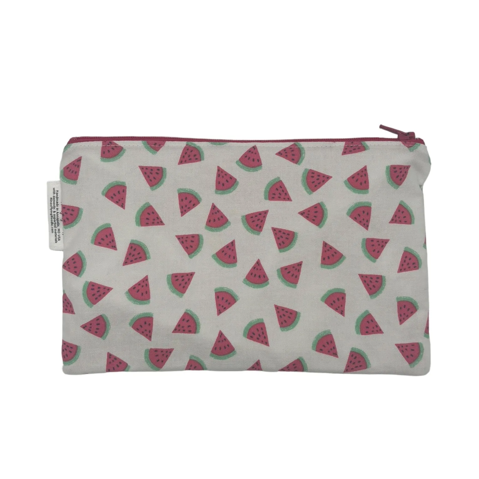 Snack Sized Reusable Zippered Bag Watermelon