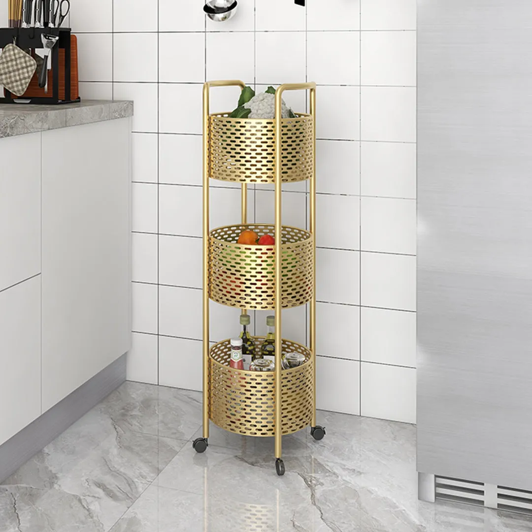 SOGA 2X 3 Tier Bathroom Shelf Multifunctional Storage Display Rack Organiser with wheels