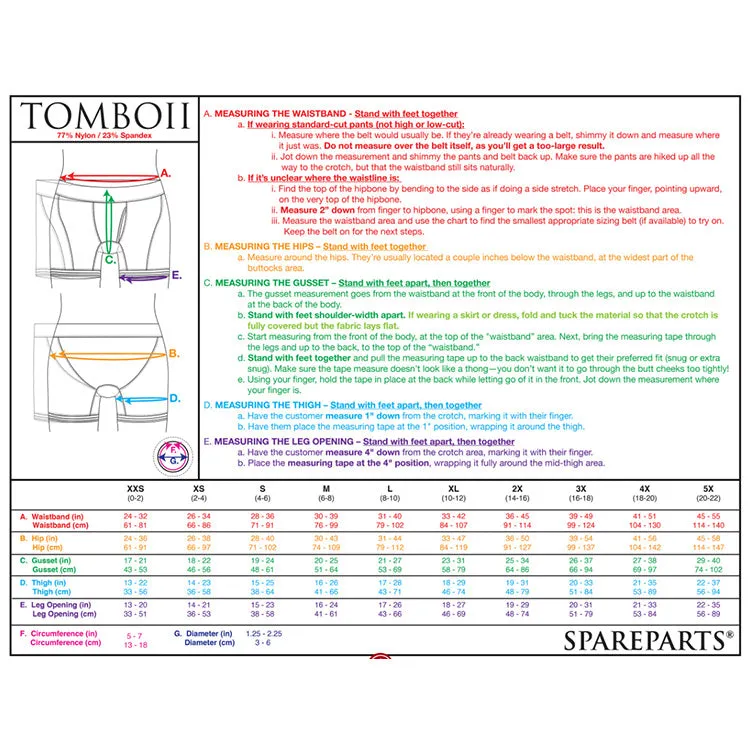 SpareParts Tomboii Packing Harness